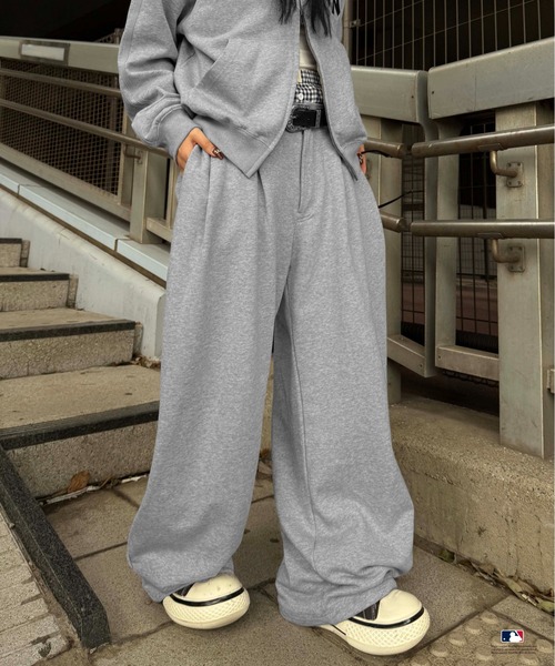 sedacle（セダクル）の「【別注】MLB/刺繍フロントタックスウェットパンツ（スウェットパンツ・メンズ・ネイビー/グレー/チャコールグレー・LARGE/MEDIUM/SMALL）」の8枚目の写真