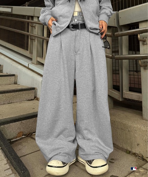 sedacle（セダクル）の「【別注】MLB/刺繍フロントタックスウェットパンツ（スウェットパンツ・メンズ・ネイビー/グレー/チャコールグレー・LARGE/MEDIUM/SMALL）」の9枚目の写真