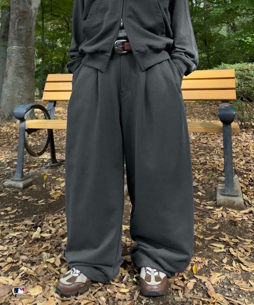 sedacle（セダクル）の「【別注】MLB/刺繍フロントタックスウェットパンツ（スウェットパンツ・メンズ・ネイビー/グレー/チャコールグレー・LARGE/MEDIUM/SMALL）」の18枚目の写真