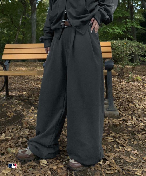 sedacle（セダクル）の「【別注】MLB/刺繍フロントタックスウェットパンツ（スウェットパンツ・メンズ・ネイビー/グレー/チャコールグレー・LARGE/MEDIUM/SMALL）」の19枚目の写真