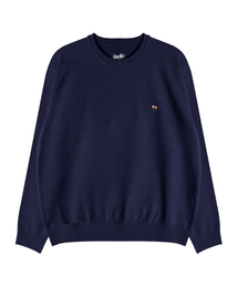 NODU（ノードユー）の「シグネチャーフラワーソフトニット[ネイビー]（ニット/セーター）」