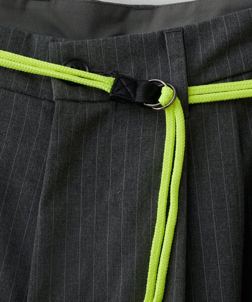 WHIMSIC（ウィムジック）の「【UNISEX/2サイズ展開】ピンストライプワイドスラックス（その他パンツ・メンズ・グレー/ネイビー・1/2）」の10枚目の写真