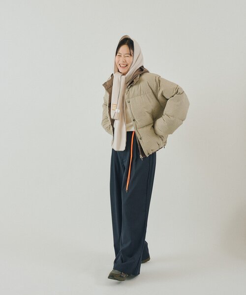 WHIMSIC（ウィムジック）の「【UNISEX/2サイズ展開】ピンストライプワイドスラックス（その他パンツ・メンズ・グレー/ネイビー・1/2）」の13枚目の写真