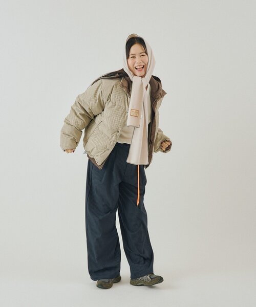 WHIMSIC（ウィムジック）の「【UNISEX/2サイズ展開】ピンストライプワイドスラックス（その他パンツ・メンズ・グレー/ネイビー・1/2）」の14枚目の写真