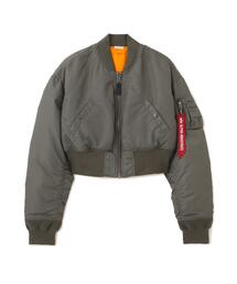 Alpha Industries/アルファ インダストリーズ/MA-1 CROPPED FLIGHT JACKET W/エムエーワン クロップド フライト ジャケット ウィメンズ