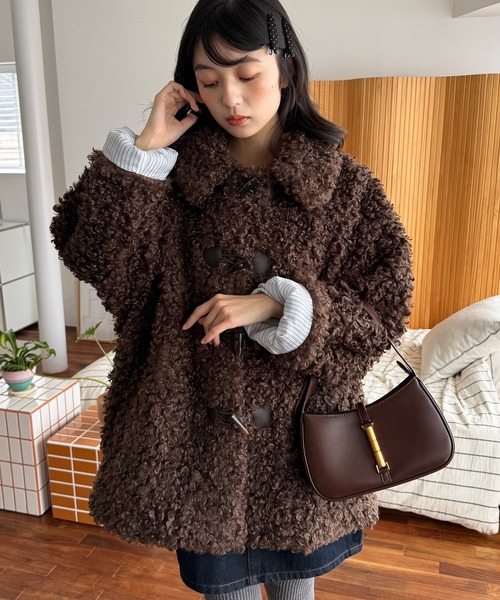 MUHET プードルシャギーダッフルコート モカ poodle shaggy duffle coat / プードルシャギーダッフルコート（その他