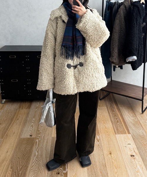 MUHET（ミュエータ）の「poodle shaggy duffle coat / プードル