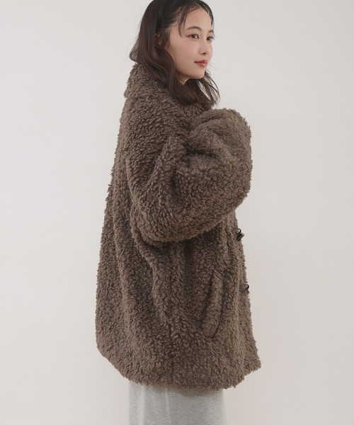セール】poodle shaggy duffle coat / プードルシャギーダッフルコート