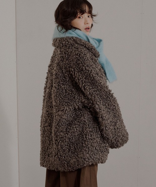 MUHET（ミュエータ）の「poodle shaggy duffle coat / プードル