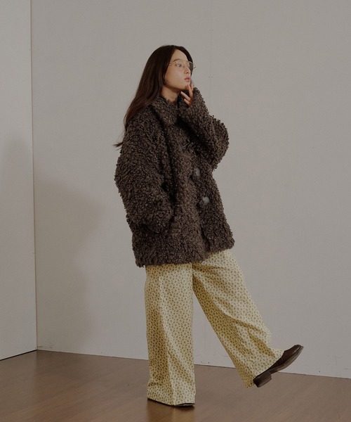 MUHET（ミュエータ）の「poodle shaggy duffle coat / プードル