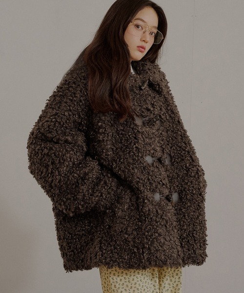 MUHET（ミュエータ）の「poodle shaggy duffle coat / プードル