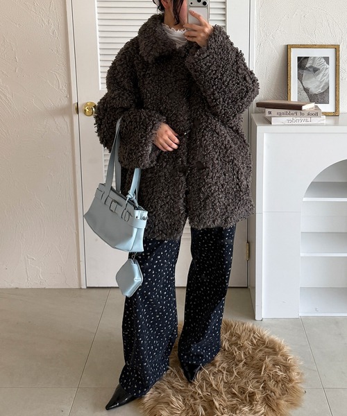 MUHET（ミュエータ）の「poodle shaggy duffle coat / プードル