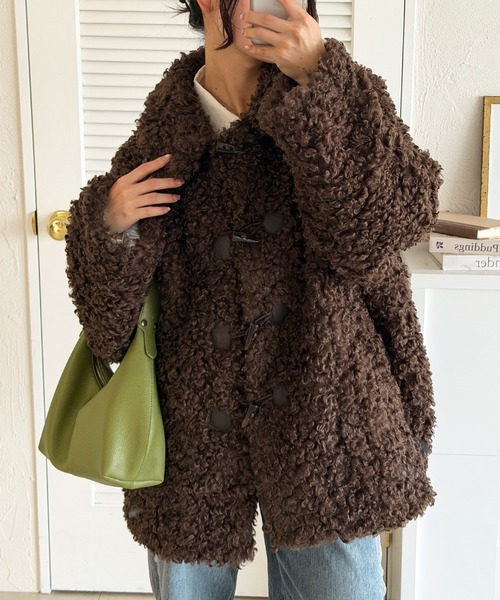 MUHET（ミュエータ）の「poodle shaggy duffle coat / プードル