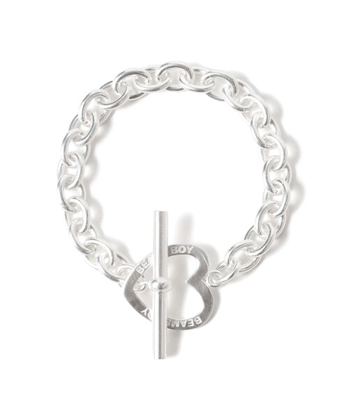 BEAMS BOY(ビームスボーイ)の「シルバー ハート トグル ブレスレット(ブレスレット・レディース・シルバー・ONE SIZE)」の1枚目の写真