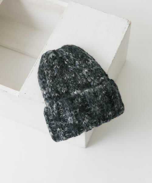 SMELLY(スメリー)の「カラーミックスニットワッチ(ニットキャップ/ビーニー・レディース・ブラウン系その他/グレー系その他/ベージュ系その他・-)」の2枚目の写真