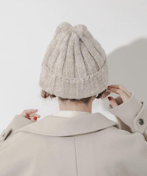 SMELLY(スメリー)の「カラーミックスニットワッチ(ニットキャップ/ビーニー・レディース・ブラウン系その他/グレー系その他/ベージュ系その他・-)」の17枚目の写真