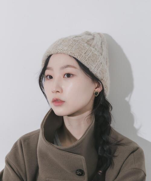 SMELLY(スメリー)の「カラーミックスニットワッチ(ニットキャップ/ビーニー・レディース・ブラウン系その他/グレー系その他/ベージュ系その他・-)」の22枚目の写真