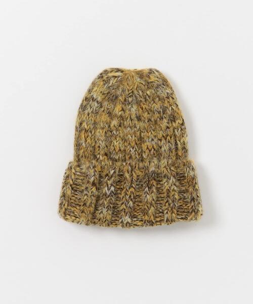 SMELLY(スメリー)の「カラーミックスニットワッチ(ニットキャップ/ビーニー・レディース・ブラウン系その他/グレー系その他/ベージュ系その他・-)」の6枚目の写真