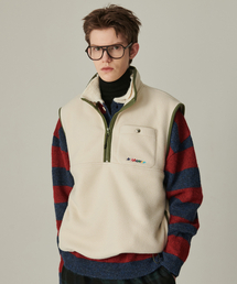 Beyond Closet（-）の「[コレクションライン] レトロポップディテールハーフジップベストアイボリー（ベスト）」