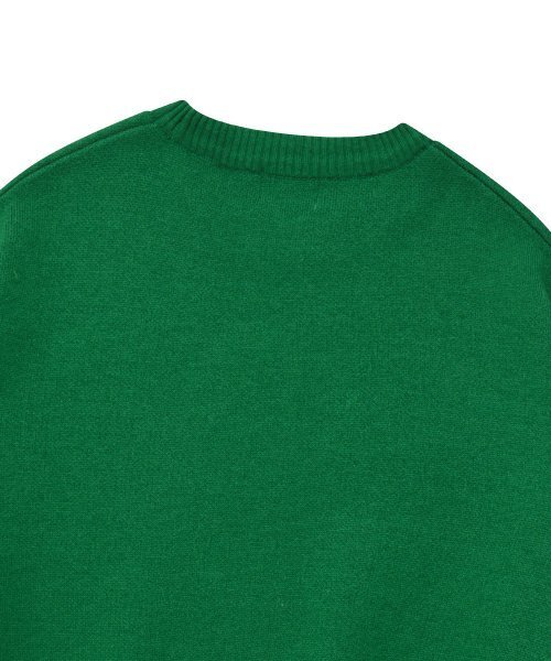 COVERNAT（カバーナット）の「ラムズウールアーチロゴクルーネックニットグリーン（ニット/セーター・レディース・その他・LARGE）」の4枚目の写真