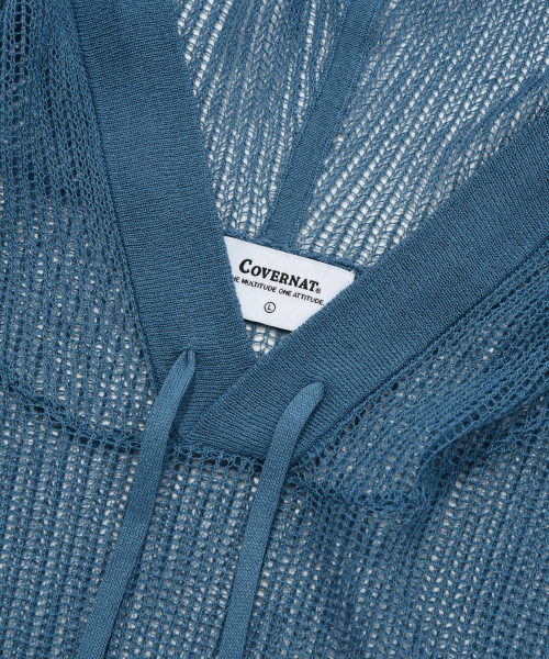COVERNAT(カバーナット)の「アセンティックメッシュニットフードパーカーアッシュブルー(ニット/セーター・レディース・その他・SMALL/MEDIUM/LARGE)」の12枚目の写真
