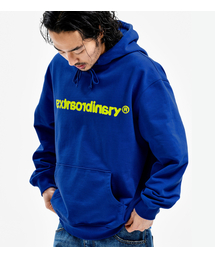 EXTRAORDINARY（エクストラオーディナリー）の「EX BASIC LOGO HOODIE D/BLUE（パーカー）」