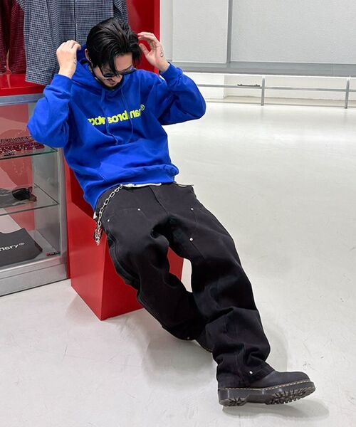 EXTRAORDINARY(エクストラオーディナリー)の「EX BASIC LOGO HOODIE D/BLUE(パーカー・メンズ・その他・MEDIUM/LARGE/X-LARGE)」の10枚目の写真