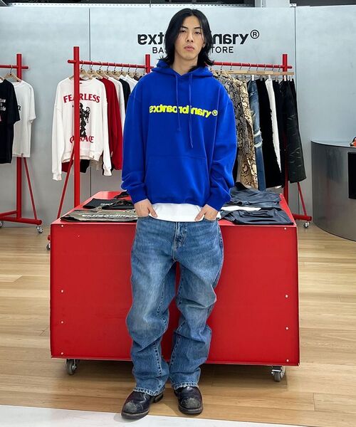 EXTRAORDINARY(エクストラオーディナリー)の「EX BASIC LOGO HOODIE D/BLUE(パーカー・メンズ・その他・MEDIUM/LARGE/X-LARGE)」の11枚目の写真