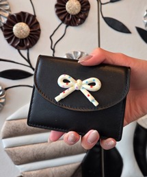 Loco Ocean（ロコオーシャン）の「【ドット柄リボン】 コンパクトカードケース /  名刺入れ（カードケース）」