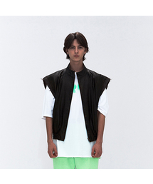 ERER（エルエル）の「ERER グラフィティレザーベスト ブラウン（ベスト）」