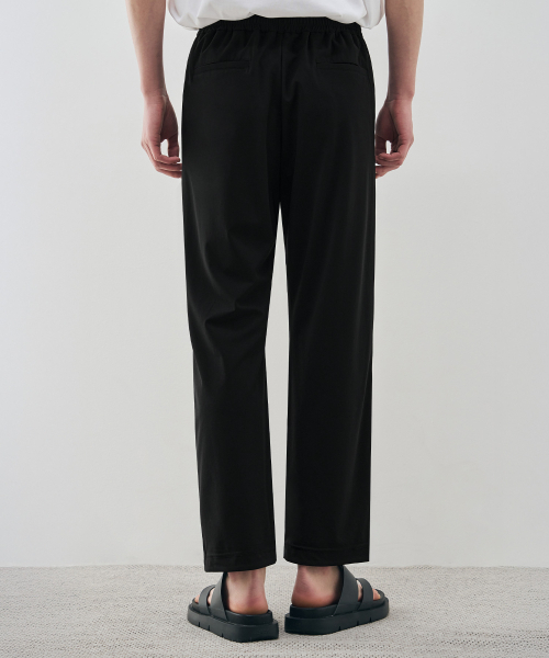DRAW FIT（ドローフィット）の「[ファッションプラネットXドローフィット]クーリングリラックステーパードバンディングパンツ[BLACK]（スラックス・メンズ・その他・MEDIUM/LARGE/X-LARGE）」の2枚目の写真
