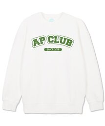 エイピークラブ ルーズフィット スウェット_ホワイト