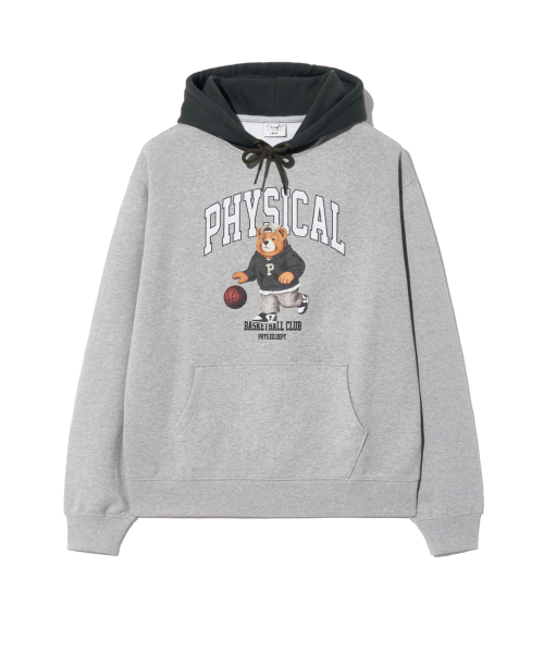 PHYSICAL DEPARTMENT（フィジカル デパートメント）の「ベスキットビギナーベアフード_グレー（パーカー・レディース・その他・MEDIUM/LARGE/X-LARGE/SMALL）」の2枚目の写真