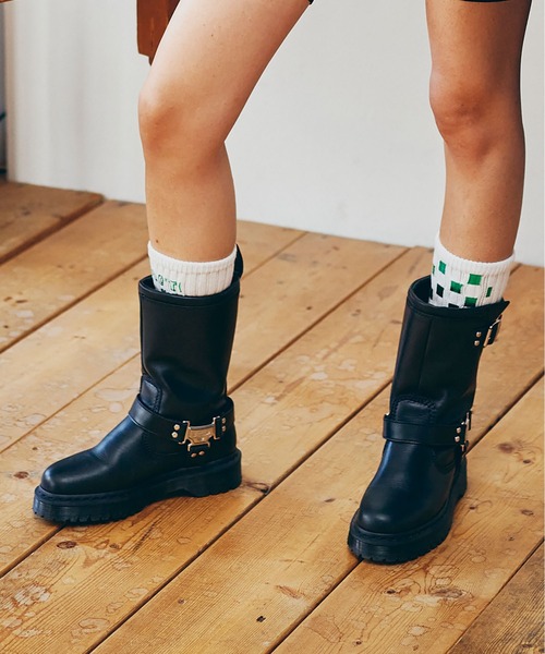 RNA(アールエヌエー)の「E5218 PINK MOTEL スモールジャンクスタンドソックス(ソックス/靴下・レディース・ホワイト×レッド/ホワイト×グリーン/ブラック×シルバー/ブラック×ゴールド・FREE)」の16枚目の写真