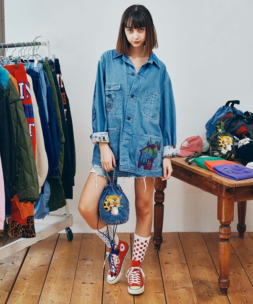 RNA(アールエヌエー)の「E5218 PINK MOTEL スモールジャンクスタンドソックス(ソックス/靴下・レディース・ホワイト×レッド/ホワイト×グリーン/ブラック×シルバー/ブラック×ゴールド・FREE)」の14枚目の写真