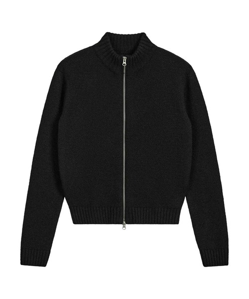 EMIS(イミス)の「(W) HEART LOGO ZIP CARDIGAN(カーディガン/ボレロ・レディース・ネイビー/ブラック/アイボリー・FREE)」の9枚目の写真