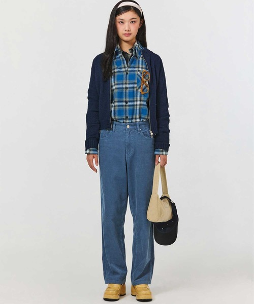 EMIS(イミス)の「(W) HEART LOGO ZIP CARDIGAN(カーディガン/ボレロ・レディース・ネイビー/ブラック/アイボリー・FREE)」の15枚目の写真