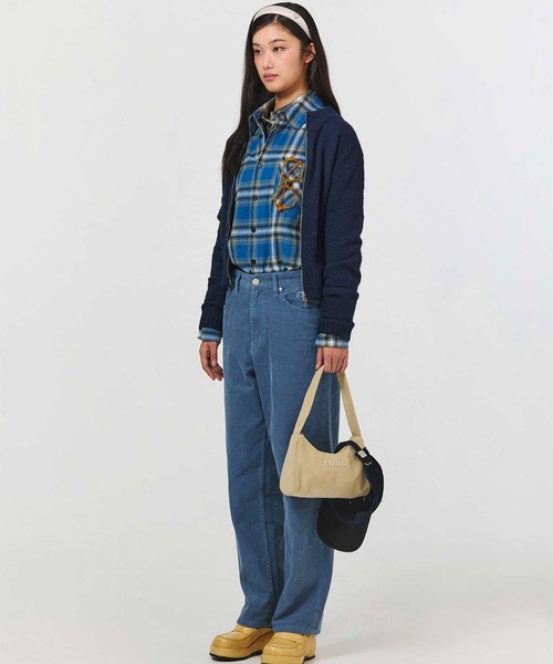 EMIS(イミス)の「(W) HEART LOGO ZIP CARDIGAN(カーディガン/ボレロ・レディース・ネイビー/ブラック/アイボリー・FREE)」の16枚目の写真