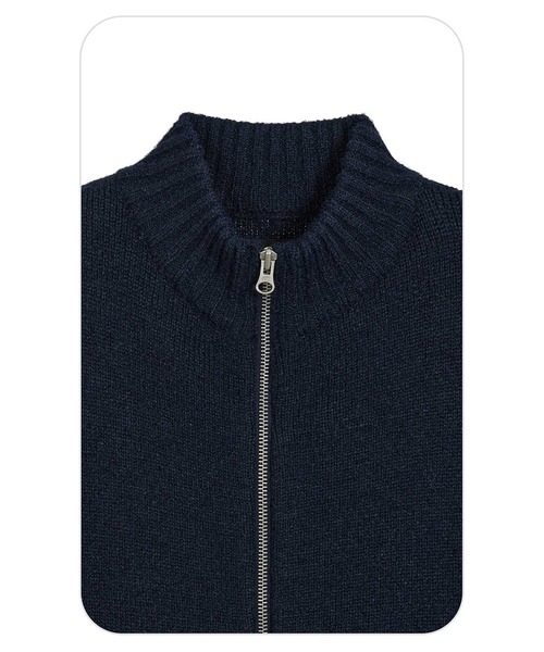 EMIS(イミス)の「(W) HEART LOGO ZIP CARDIGAN(カーディガン/ボレロ・レディース・ネイビー/ブラック/アイボリー・FREE)」の21枚目の写真