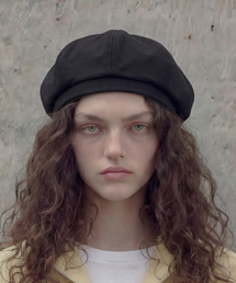 UNDERCONTROL STUDIO（アンダーコントロールスタジオ）の「コットンベレー帽 BREAD BERET / BIO / BLACK（ハンチング/ベレー帽）」
