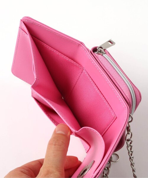 algy(アルジー)の「ハートロックショルダーウォレット(ショルダーバッグ・キッズ・シルバー/ピンク/ブラック・FREE)」の12枚目の写真