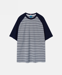 無地&ストライプ エアコンフォート 半袖Tシャツ T67 ネイビー