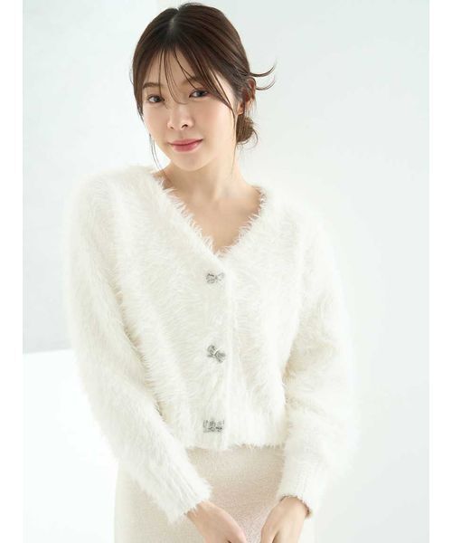 NEW YEAR'S SPECIAL ITEM】シャギーカーディガン×ワンピースセット