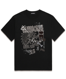 CAT DO IT オーバーサイズ 半袖Tシャツ (VS0113) ブラック