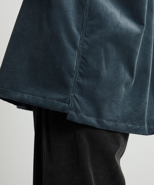 UNITED TOKYO（ユナイテッドトウキョウ）の「WOOL CORDUROY ロングスリーブシャツ　｜冬服/インナー/ウール/ストレッチ/起毛/通勤/冬シャツ（シャツ/ブラウス・メンズ・ダークグレー/ブラック/ネイビー・1/2）」の7枚目の写真