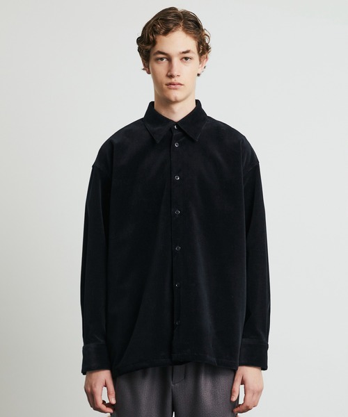 UNITED TOKYO（ユナイテッドトウキョウ）の「WOOL CORDUROY ロングスリーブシャツ　｜冬服/インナー/ウール/ストレッチ/起毛/通勤/冬シャツ（シャツ/ブラウス・メンズ・ダークグレー/ブラック/ネイビー・1/2）」の17枚目の写真