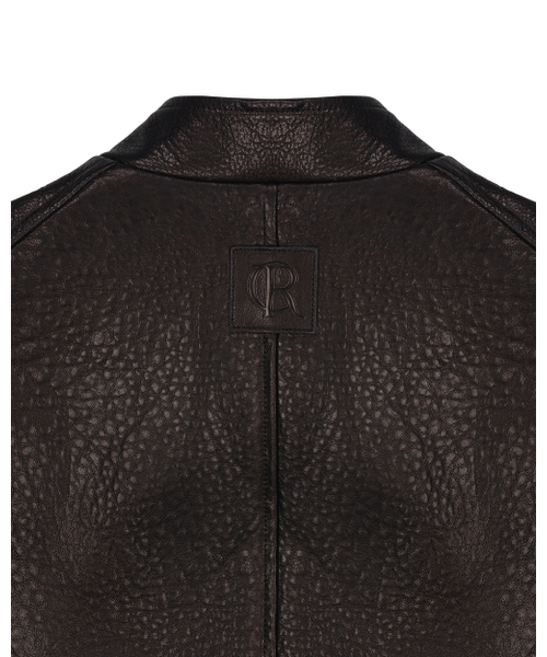 CURRENT（カレント）の「LAMB SKIN OVERSIZED BIKER JACKET [BLACK]（ライダースジャケット・レディース・その他・FREE）」の6枚目の写真