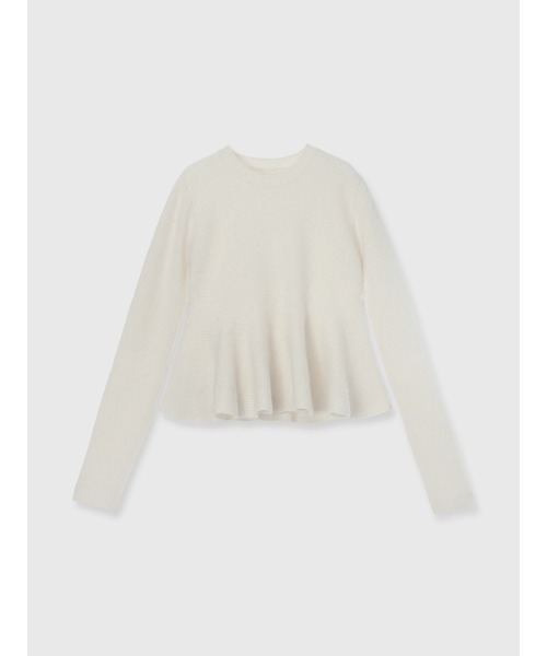 ZOZO限定カラー】ペプラムショートニットトップス（ニット/セーター