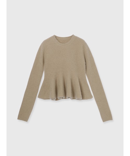 ZOZO限定カラー】ペプラムショートニットトップス（ニット/セーター
