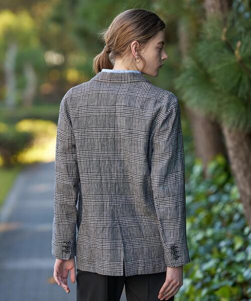 DRESSTERIOR（ドレステリア）の「ウォッシャブルリネンライトジャケット（テーラードジャケット・レディース・ブラック系3/ブラック系1・34/38/36）」の16枚目の写真